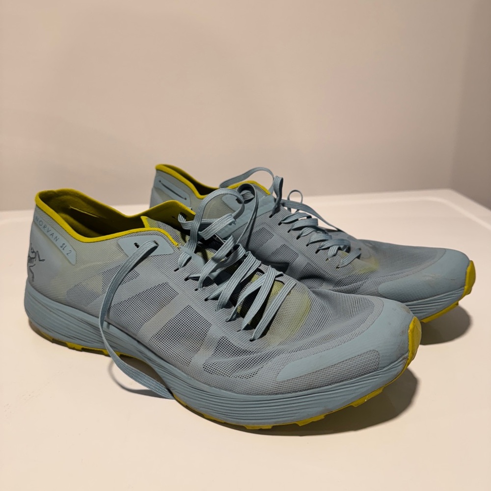 Arc'teryx Blue and Yellow Athletic Shoes